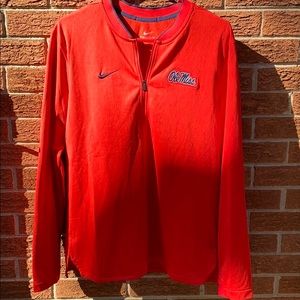 Nike Men’s Ole Miss Rebels DriFit 1/2 Zip Jacket